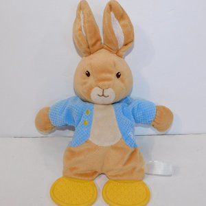 Beatrix Potter Peter Rabbit Plush Lovey Teether Crinkle Teething Toy Baby Infant